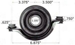 9980-46 driveshaft part image - 9980-46 – Center Support Bearing – 1.181" ID – 750" Center Bearing To Base