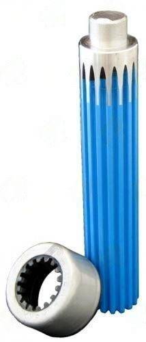 3140-1701-4 driveshaft part image - 3140-1701-4 – Stub & Midship Shaft – 16 X 1.375 Splines – Butt Dia 875" – Tube Dia Wall